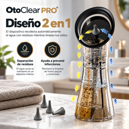 OtoClear PRO™ — Irrigador Eléctrico para Oídos | Limpieza Avanzada de Cerumen